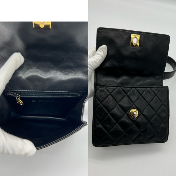 ❌SOLD❌Authentic Chanel vintage lambskin Belt bag - Picture 9 of 16